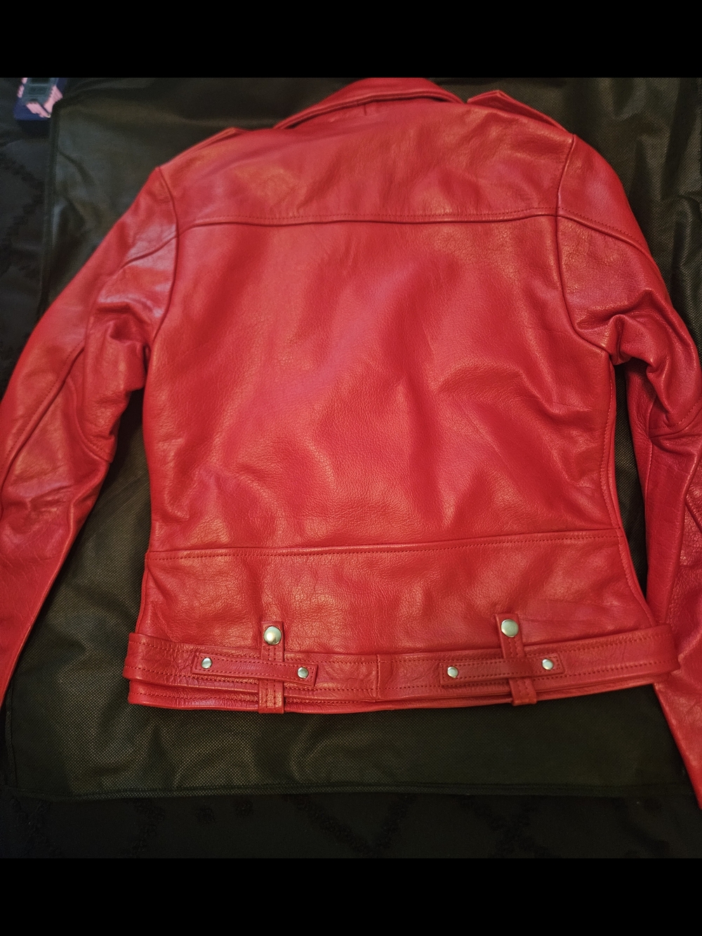 Red Leather Jacket - Picture 3 of 10